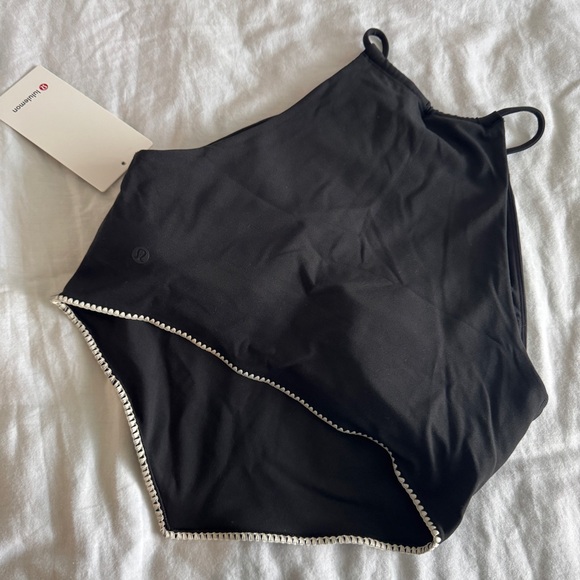 121 🆕🖤 Lululemon Stitch Trim Halter Tank SOTM - Black - Picture 13 of 15